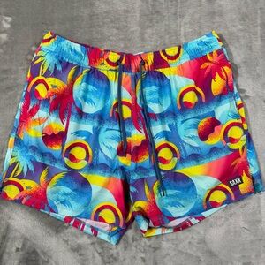 Saxx OH BUOY 2N1  Swim Trunks 5" inseam Mens XL Droptemp Lined Tree Sun